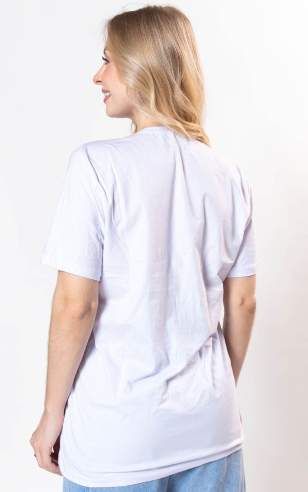 T-shirt Feminina 100% Algodão Signo Aquario Branca