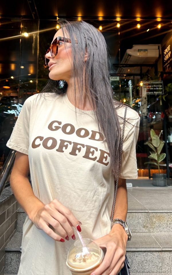 Cropped Feminino 100% Algodão Básico Iced Coffee Bege