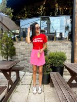 T-shirt Feminina 100% Algodão Bear Branca