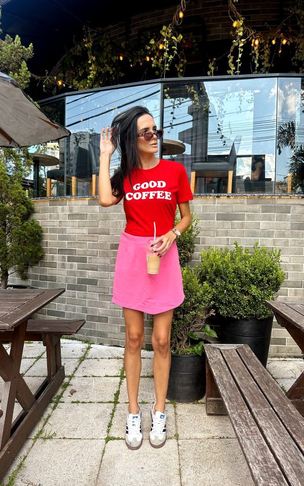 T-shirt Feminina 100% Algodão Bear Branca