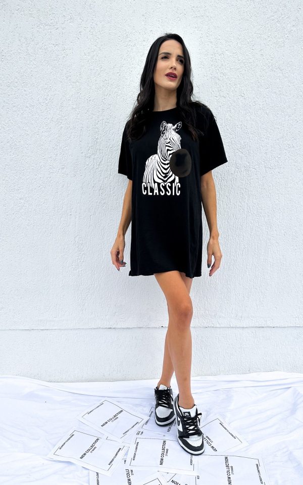 T-shirt Feminina 100% Algodão Classic Preta