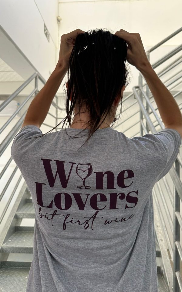 T-shirt Feminina 100% Algodão Wine Loveres Cinza