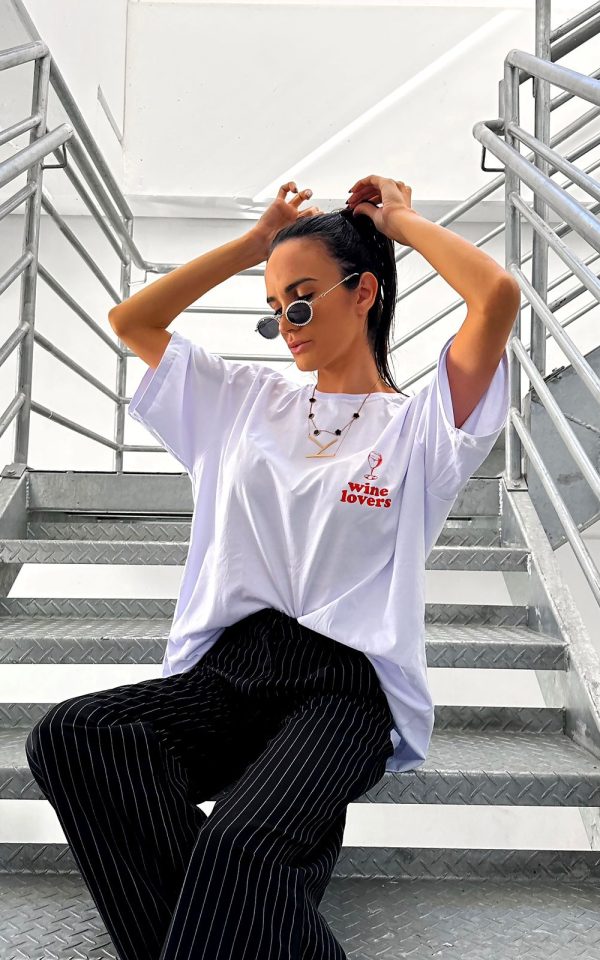 T-shirt Feminina 100% Algodão Wine Loveres Branco