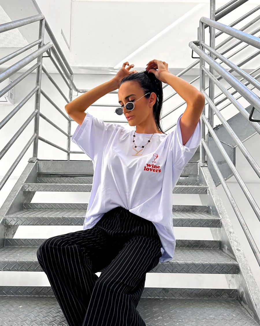 T-shirt Feminina 100% Algodão Wine Loveres Branco