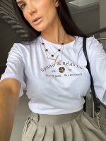 tshirt feminina sporting estampa marrom fashion atacado e varejo online