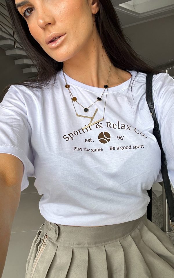 tshirt feminina sporting estampa marrom fashion atacado e varejo online