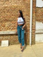 Cropped 100% Algodão Estampa Natal Branco