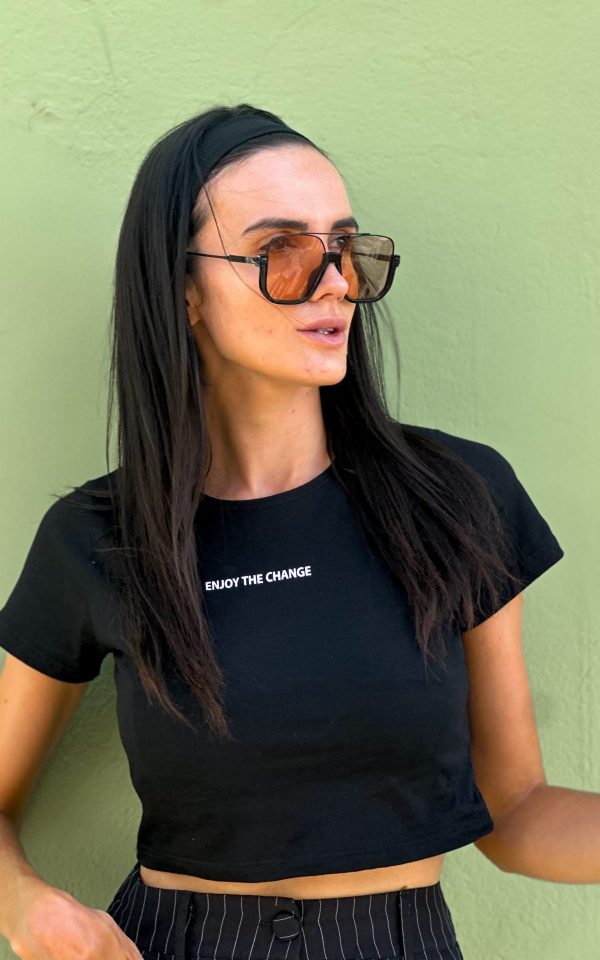 babytshirt tendencia feminina preta 100% algodao