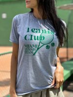 tshirt feminina tenista padel ou beach tenis perfeita para looks do dia verde estampa