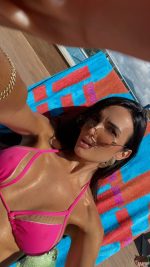 biquini pink tendencia cortininha com 2 pecas fashion trend promocao kit