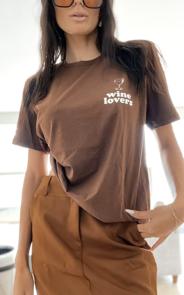 tshirtfeminina 100 marrom tendencia